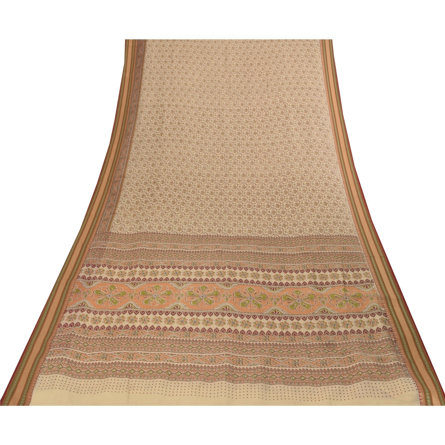 Sanskriti Vintage Sarees Quilting Felting Craft Fabric Cotton Silk Printed Sari