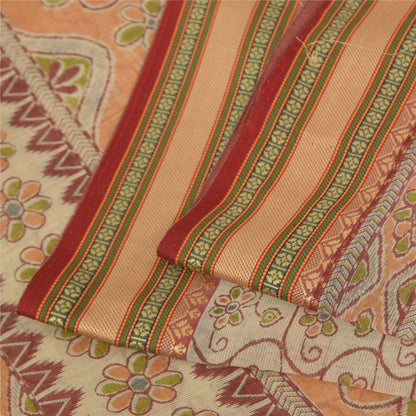 Sanskriti Vintage Sarees Quilting Felting Craft Fabric Cotton Silk Printed Sari