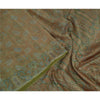 Sanskriti Vintage Sarees Brown Saree 100% Pure Silk Printed Floral Sustainable Fabric Sari