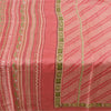 Sanskriti Vintage Pink Sarees Pure Silk Printed Sari Soft 5YD Craft Fabric