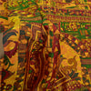 Sanskriti Vintage Indian Sarees 100% Pure Silk Printed Sari Craft 5 Yard Sustainable Fabric