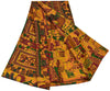 Sanskriti Vintage Indian Sarees 100% Pure Silk Printed Sari Craft 5 Yard Sustainable Fabric