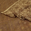 Sanskriti Vintage Brown Indian Sarees Pure Silk Printed Sari Soft Craft Fabric