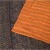 Sanskriti Vintage Orange Pure Silk Sarees Printed Sari Floral 5yd Craft Sustainable Fabric