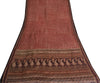 Sanskriti Vintage Sarier Indisk Rød 100% Ren Silke Trykt Sari 5yd Håndværk Bæredygtigt Stoff