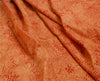 Sanskriti Vintage Orange Indian Sarees Pure Silk Printed Sari 5YD Craft Sustainable Fabric