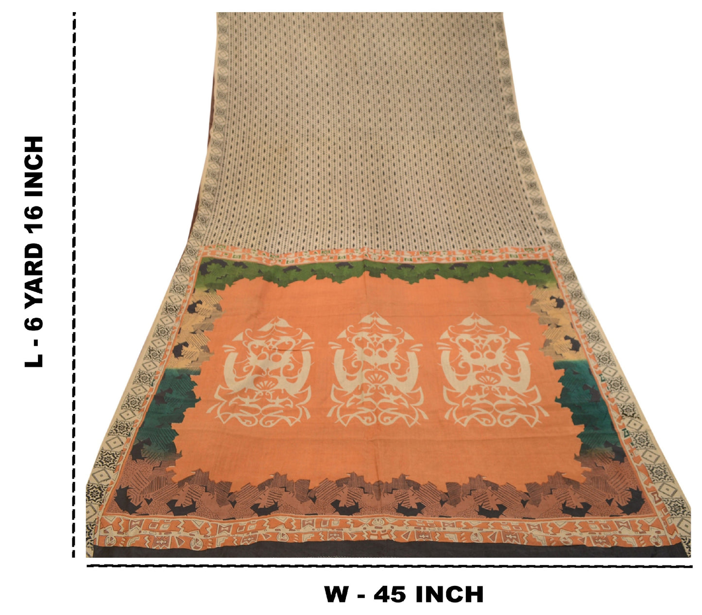 Sanskriti Vintage Black Indian Sarees Pure Silk Printed Soft Sari Craft Sustainable Fabric