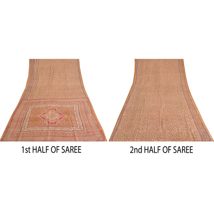 Sanskriti Vintage Sarees Pure Silk Quilting Felting Craft Sustainable Fabric Printed Sari