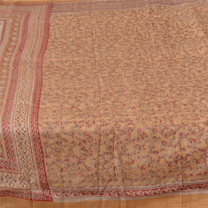 Sanskriti Vintage Sarees Pure Silk Quilting Felting Craft Sustainable Fabric Printed Sari