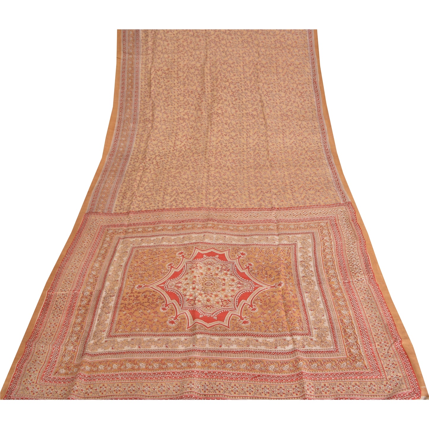 Sanskriti Vintage Sarees Pure Silk Quilting Felting Craft Sustainable Fabric Printed Sari