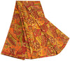 Sanskriti Vintage Sarees Red Indian 100% Pure Silk Printed Sari 5yd Craft Sustainable Fabric