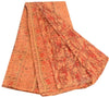 Sanskriti Vintage Sarees Indian Multi Human Printed Pure Silk Sari Craft Sustainable Fabric