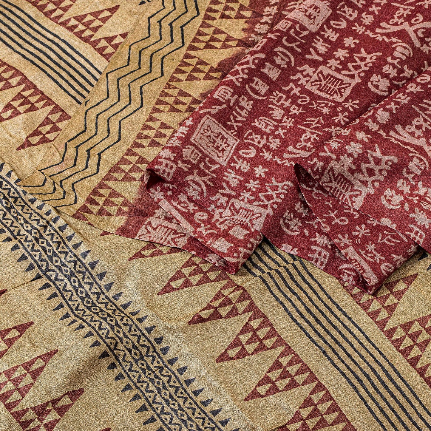 Sanskriti Vintage Sarees Pink Hand Block Printed Pure Silk Sari 5yd Craft Sustainable Fabric