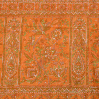 Sanskriti Vintage Sarees 100% Pure Silk Quilting Felting Craft Fabric Print Sari