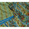 Sanskriti Vintage Sarees Quilting Felting Craft Fabric Printed Pure Silk Sari