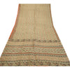 Sanskriti Vintage Sarees Pure Silk Quilting Felting Craft Fabric Printed Sari