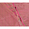 Sanskriti Vintage Sarees Pink Quilting Felting Craft Fabric Pure Silk Print Sari