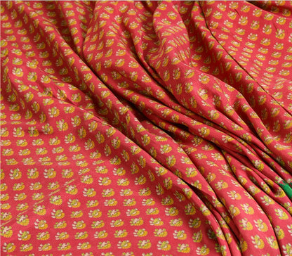 Sanskriti Vintage Sarees Printed Pure Silk Sari Quilting Felting Craft Sustainable Fabric
