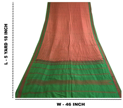 Sanskriti Vintage Sarees Printed Pure Silk Sari Quilting Felting Craft Sustainable Fabric