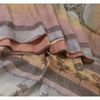 Sanskriti Vintage Sarees Indian Multi Printed Woven Pure Silk Sari Craft Fabric