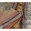 Sanskriti Vintage Sarees Indian Multi Printed Woven Pure Silk Sari Craft Fabric