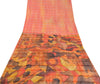 Sanskriti Vintage Sarees Indian Multi Pure Silk Printed Sari 5yd Craft Sustainable Fabric