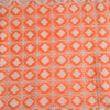 Sanskriti Vintage Sarees Orange Animal Printed 100% Pure Silk Sari Craft Sustainable Fabric