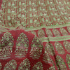 Sanskriti Vintage Sarees 5yd Quilting Felting Craft Sustainable Fabric Pure Silk Print Sari