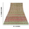 Sanskriti Vintage Sarees 5yd Quilting Felting Craft Sustainable Fabric Pure Silk Print Sari