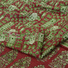 Sanskriti Vintage Sarees 5yd Quilting Felting Craft Sustainable Fabric Pure Silk Print Sari