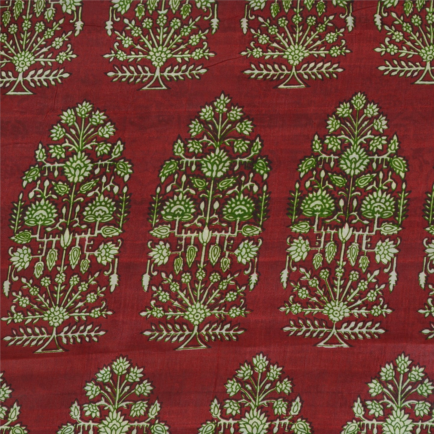 Sanskriti Vintage Sarees 5yd Quilting Felting Craft Sustainable Fabric Pure Silk Print Sari