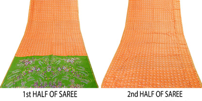 Sanskriti Vintage Sarees Pure Silk Quilting Felting Craft Sustainable Fabric Printed Sari