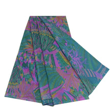 Load image into Gallery viewer, Sanskriti Vintage Sarees 6yd Quilting Felting Craft Fabric Pure Silk Print Sari
