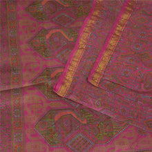 Load image into Gallery viewer, Sanskriti Vintage Pink Sarees Pure Silk Quilting Felting Craft Fabric Print Sari
