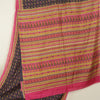 Sanskriti Vintage Sarees Indian Blue/Pink Pure Silk Printed Sari Craft Sustainable Fabric