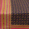 Sanskriti Vintage Sarees Indian Blue/Pink Pure Silk Printed Sari Craft Sustainable Fabric