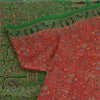 Sanskriti Vintage Sarees Red/Green Pure Silk Printed Sari Floral Craft Sustainable Fabric