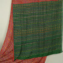 Load image into Gallery viewer, Sanskriti Vintage Sarees Indian Red 100% Pure Silk Printed Sari 5yd Craft Fabric
