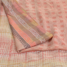 Load image into Gallery viewer, Sanskriti Vintage Sarees From India Pink Pure Silk Printed Sari 5yd Craft Fabric
