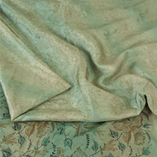 Load image into Gallery viewer, Sanskriti Vintage Sarees Indian Green Pure Silk Printed Sari 5yd Craft Fabric
