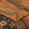 Sanskriti Vintage Sarees Indian Multi Pure Silk Printed Sari 5yd Craft Sustainable Fabric