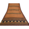 Sanskriti Vintage Sarees Indian Multi Pure Silk Printed Sari 5yd Craft Sustainable Fabric