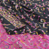 Sanskriti Vintage Sarees Pure Silk 5yd Quilting Felting Craft Sustainable Fabric Print Sari