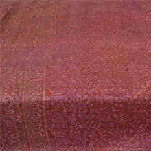 Load image into Gallery viewer, Sanskriti Vintage Sarees Indian Dark Red Pure Silk Printed Sari 5yd Craft Fabric
