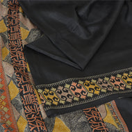 Sanskriti Vintage Sarees Pure Silk 6yd Quilting Felting Craft Fabric Print Sari
