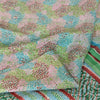Sanskriti Vintage Sarees Indian Multi Pure Silk Printed Sari 5yd Craft Sustainable Fabric
