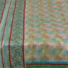 Sanskriti Vintage Sarees Indian Multi Pure Silk Printed Sari 5yd Craft Sustainable Fabric