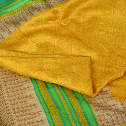 Sanskriti Vintage Sarees Pure Silk 5yd Quilting Felting Craft Sustainable Fabric Print Sari