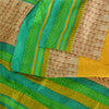 Sanskriti Vintage Sarees Pure Silk 5yd Quilting Felting Craft Sustainable Fabric Print Sari