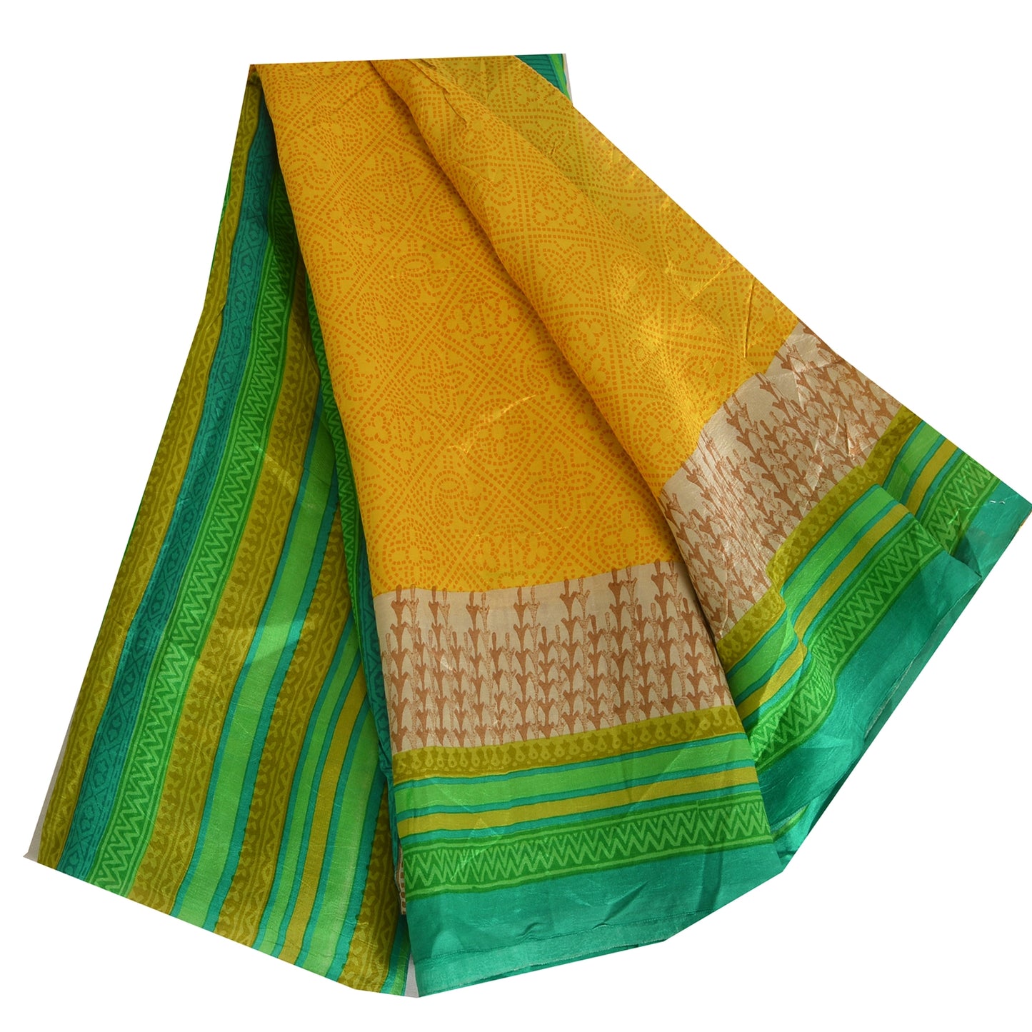Sanskriti Vintage Sarees Pure Silk 5yd Quilting Felting Craft Sustainable Fabric Print Sari